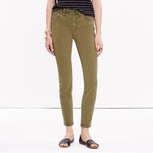 Madewell 9" High-Rise Skinny‎ Crop Jeans: Colorwash Edition